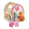 HABA Wooden Farmhouse Shape Sorter Toy with 6 Chunky Animal Blocks - Wooden Montessori Toys for 1+ Year Olds - Stacking Blocks for Toddlers 1-3
